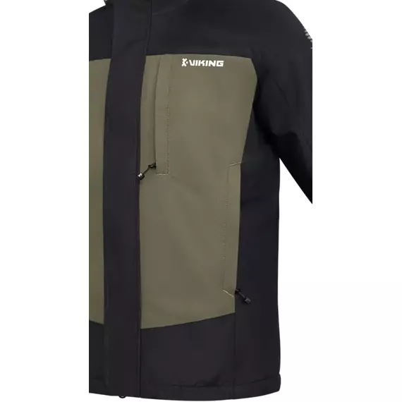 Куртка Viking Fishing Ice Light L 80g 10K к:black/khaki, Розмір: L, фото , изображение 4